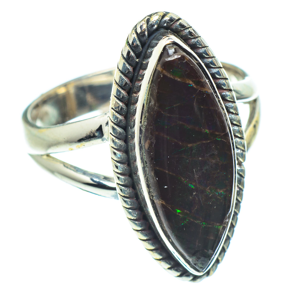 Ammolite Rings handcrafted by Ana Silver Co - RING59439