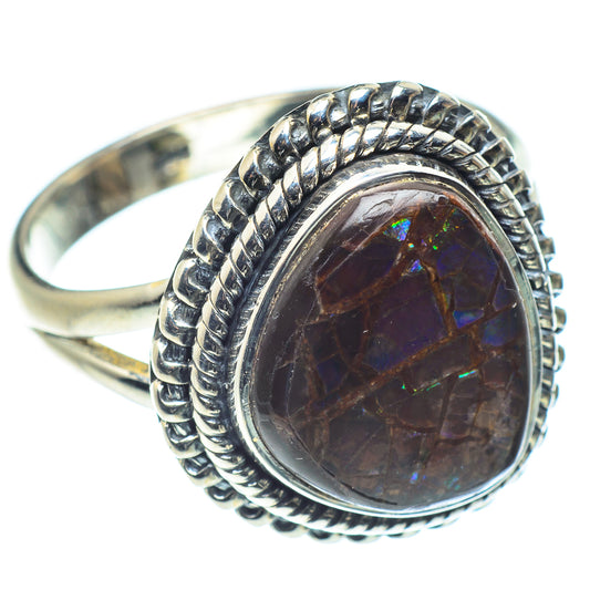 Ammolite Rings handcrafted by Ana Silver Co - RING59444