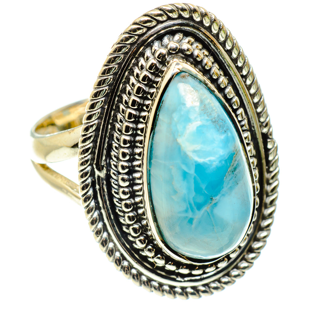 Larimar Rings handcrafted by Ana Silver Co - RING59457