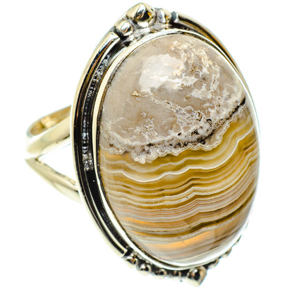 Laguna Lace Agate Rings handcrafted by Ana Silver Co - RING59458