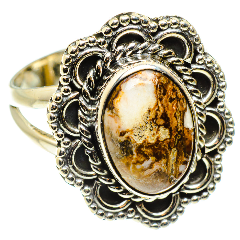 Peanut Wood Jasper Rings handcrafted by Ana Silver Co - RING59476