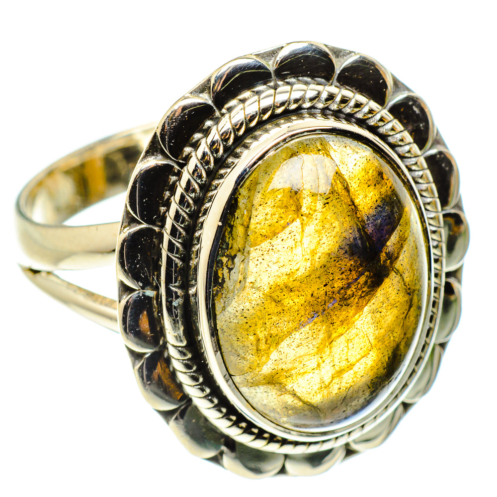 Labradorite Rings handcrafted by Ana Silver Co - RING59480