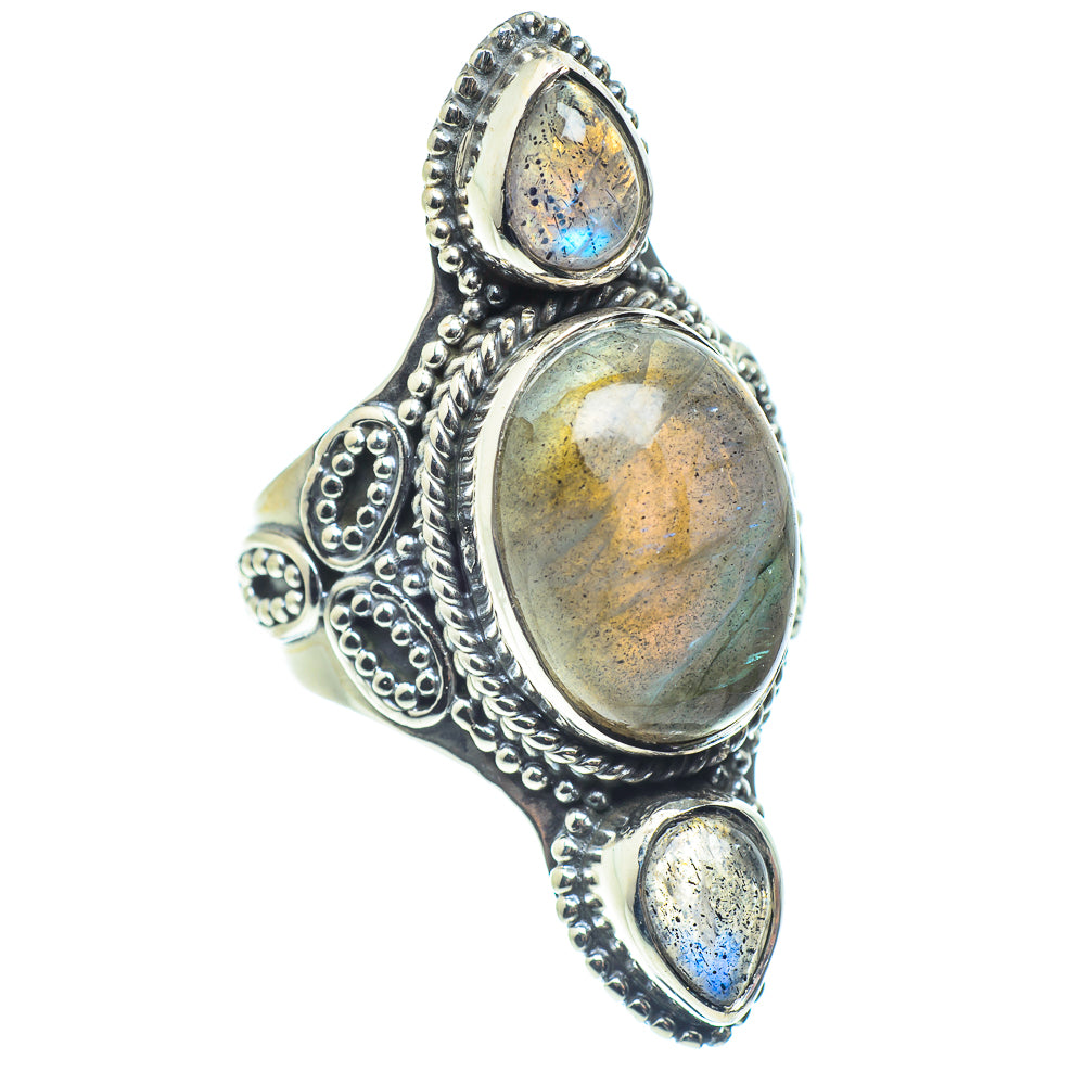 Labradorite Rings handcrafted by Ana Silver Co - RING59509