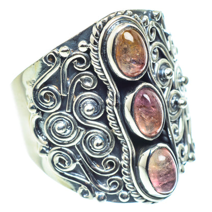 Pink Tourmaline Rings handcrafted by Ana Silver Co - RING59512