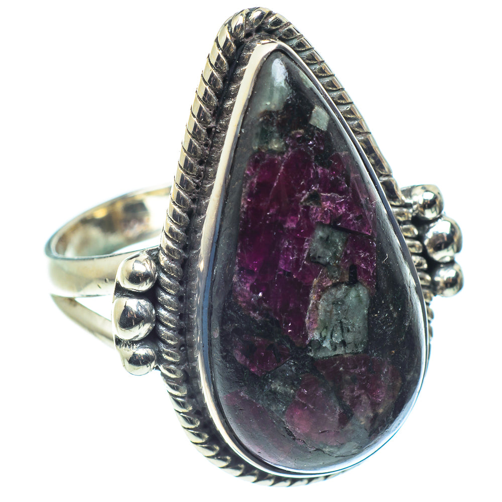 Russian Eudialyte Rings handcrafted by Ana Silver Co - RING59533