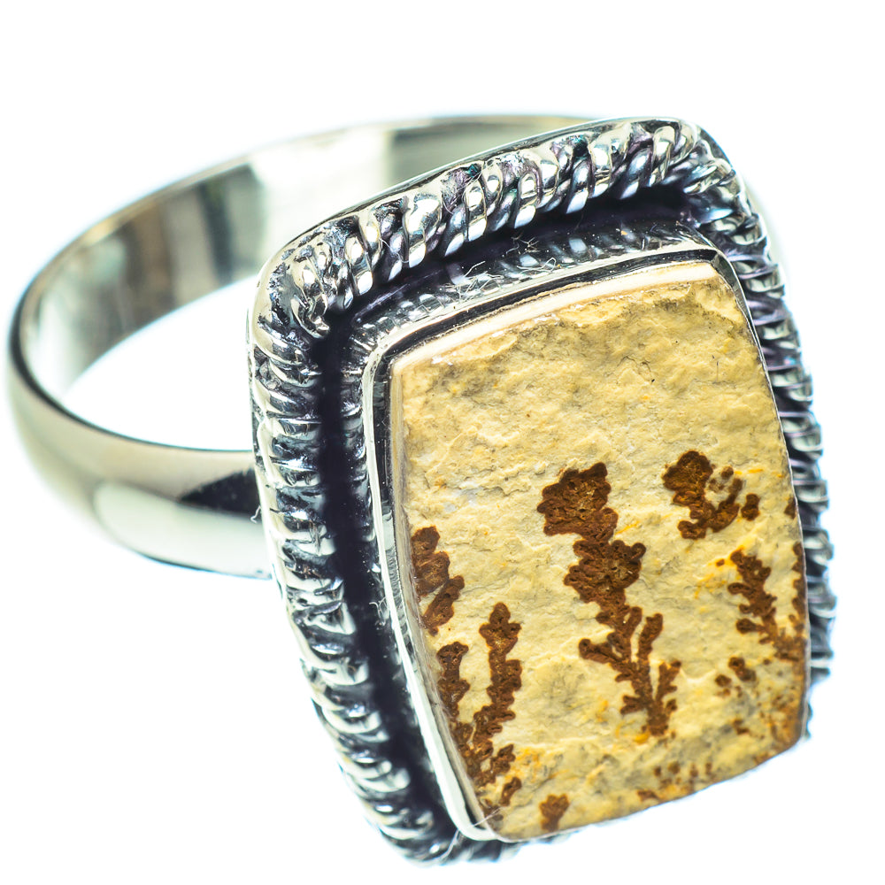 Germany Psilomelane Dendrite Rings handcrafted by Ana Silver Co - RING59534