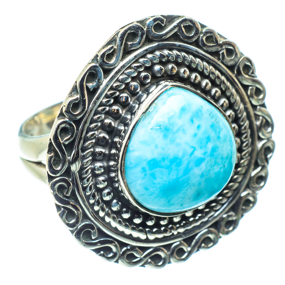 Larimar Rings handcrafted by Ana Silver Co - RING59537