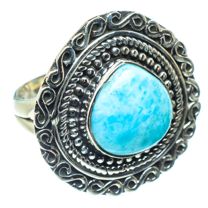 Larimar Rings handcrafted by Ana Silver Co - RING59537