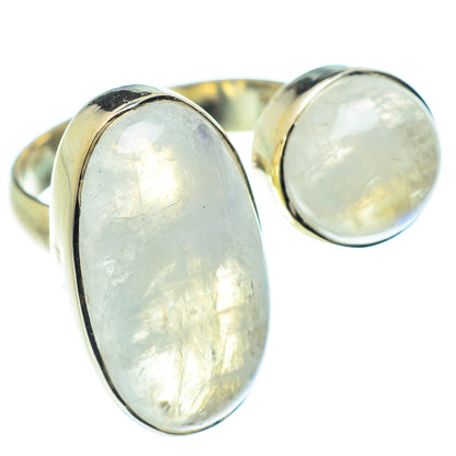 Rainbow Moonstone Rings handcrafted by Ana Silver Co - RING59543