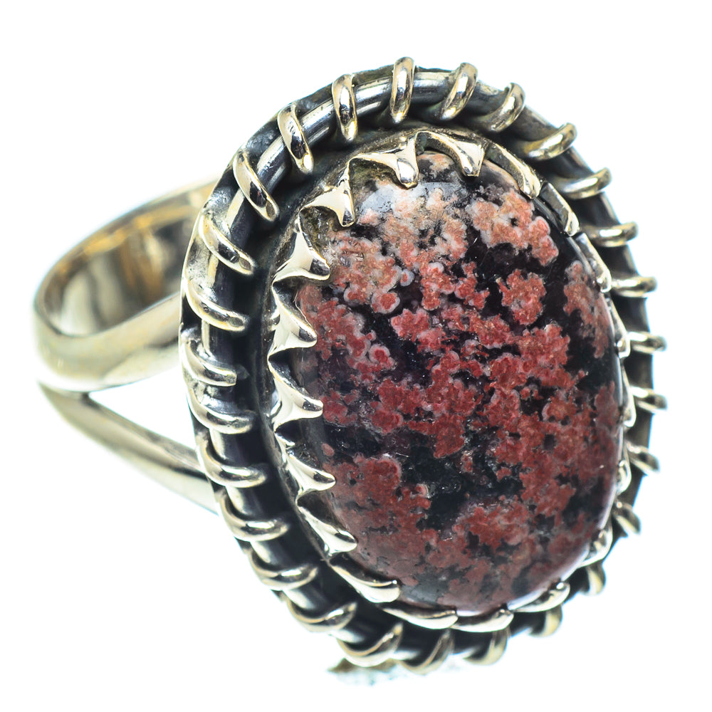 Snowflake Obsidian Rings handcrafted by Ana Silver Co - RING59545