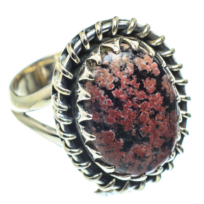 Snowflake Obsidian Rings handcrafted by Ana Silver Co - RING59545