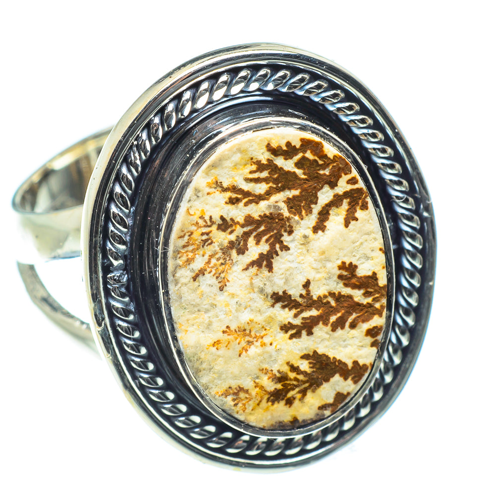 Germany Psilomelane Dendrite Rings handcrafted by Ana Silver Co - RING59547