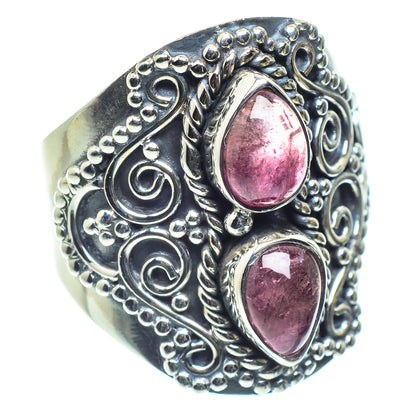 Pink Tourmaline Rings handcrafted by Ana Silver Co - RING59549