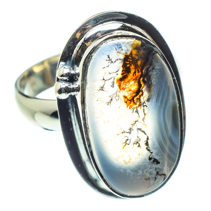 Scenic Dendritic Agate Rings handcrafted by Ana Silver Co - RING59555