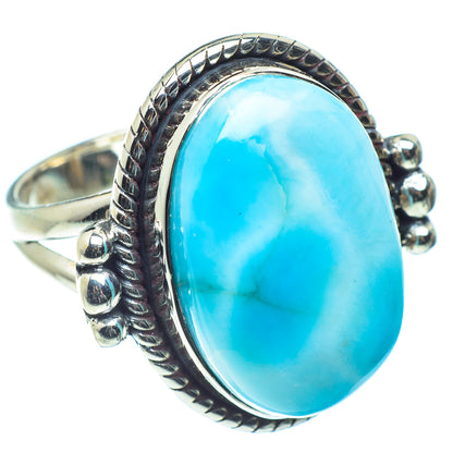 Larimar Rings handcrafted by Ana Silver Co - RING59565