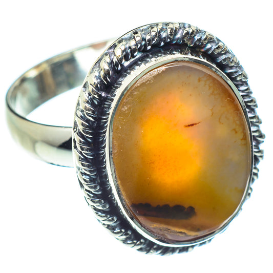 Scenic Dendritic Agate Rings handcrafted by Ana Silver Co - RING59569