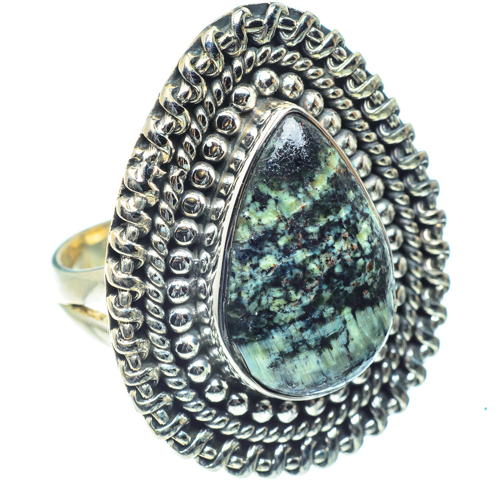 Lizard Jasper Rings handcrafted by Ana Silver Co - RING59580