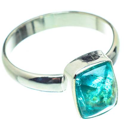 Blue Fluorite Rings handcrafted by Ana Silver Co - RING59602