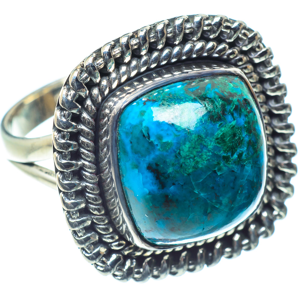 Chrysocolla Rings handcrafted by Ana Silver Co - RING59607