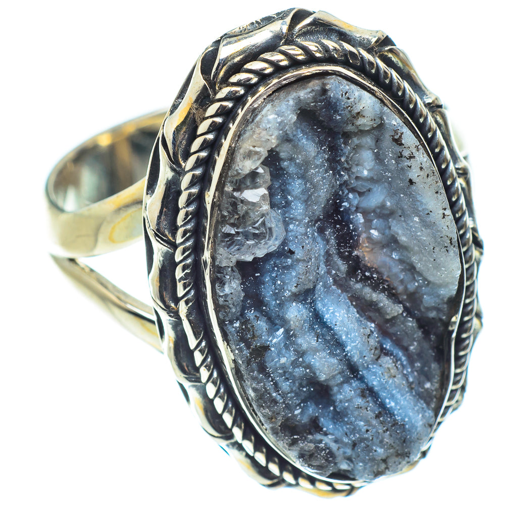 Desert Druzy Rings handcrafted by Ana Silver Co - RING59641