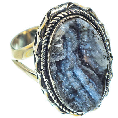 Desert Druzy Rings handcrafted by Ana Silver Co - RING59641