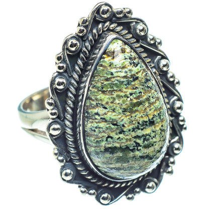 Lizard Jasper Rings handcrafted by Ana Silver Co - RING59642