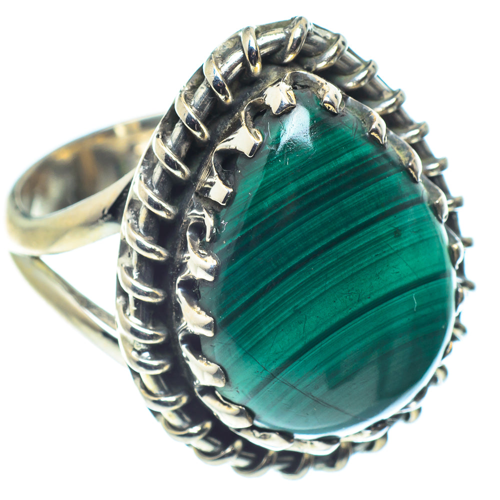 Malachite Rings handcrafted by Ana Silver Co - RING59645