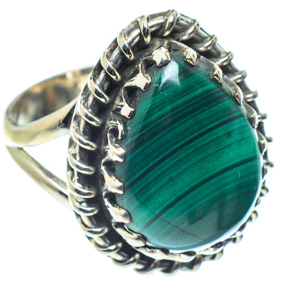 Malachite Rings handcrafted by Ana Silver Co - RING59645