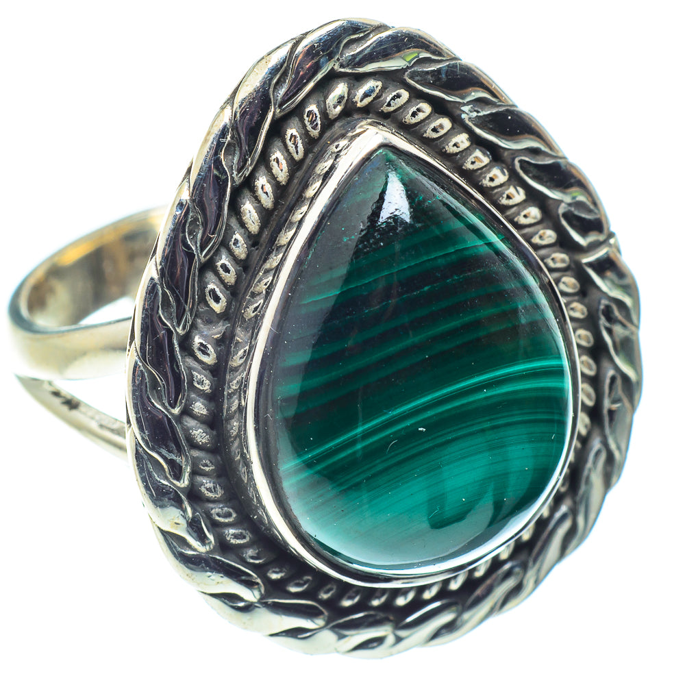 Malachite Rings handcrafted by Ana Silver Co - RING59652