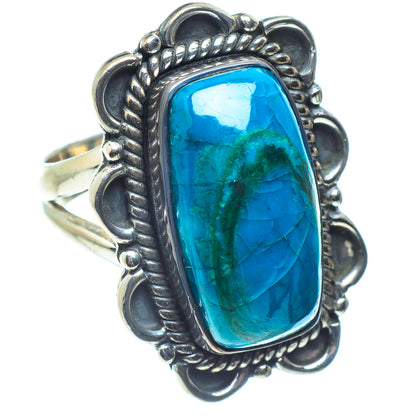 Chrysocolla Rings handcrafted by Ana Silver Co - RING59662