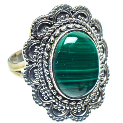 Malachite Rings handcrafted by Ana Silver Co - RING59665
