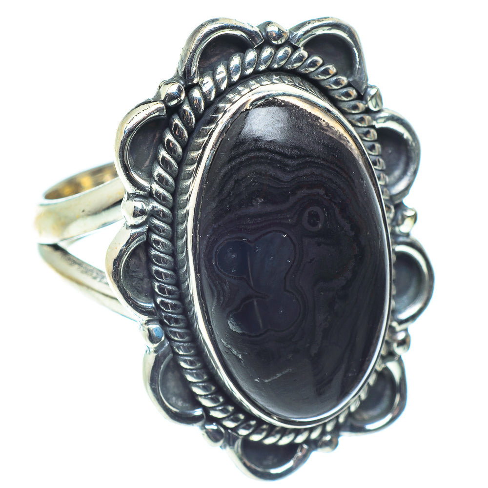 Psilomelane Rings handcrafted by Ana Silver Co - RING59674 - Photo 2