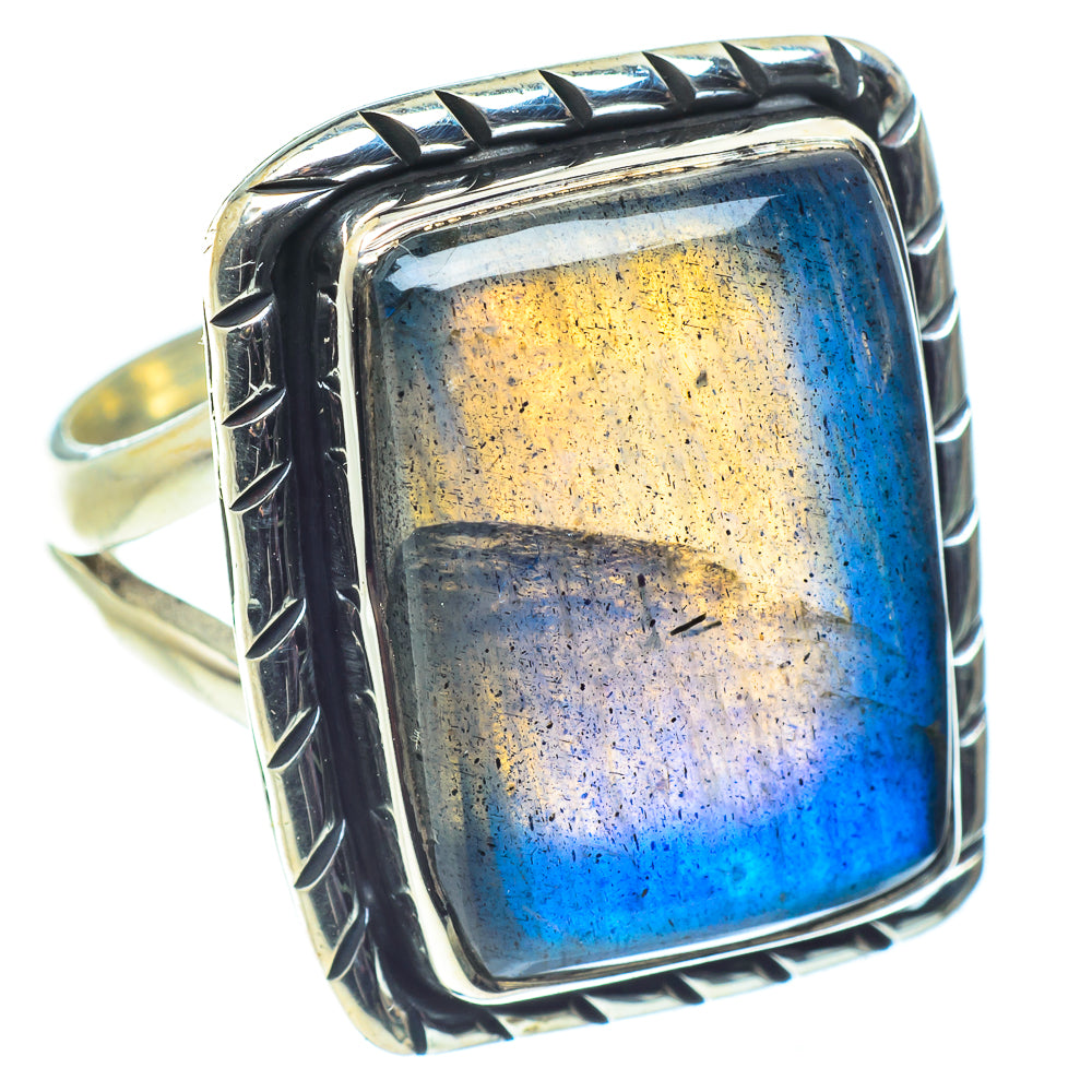 Labradorite Rings handcrafted by Ana Silver Co - RING59680