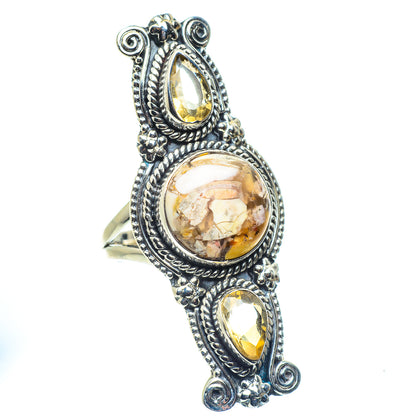 Brecciated Mookaite Rings handcrafted by Ana Silver Co - RING59687