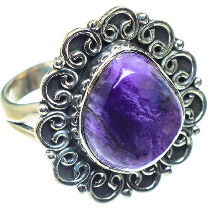 Charoite Rings handcrafted by Ana Silver Co - RING59697