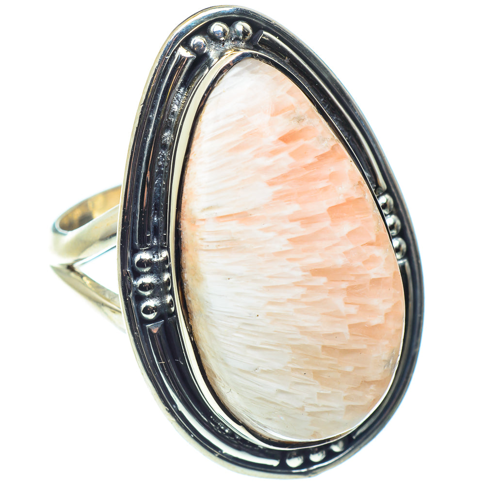 Scolecite Rings handcrafted by Ana Silver Co - RING59703