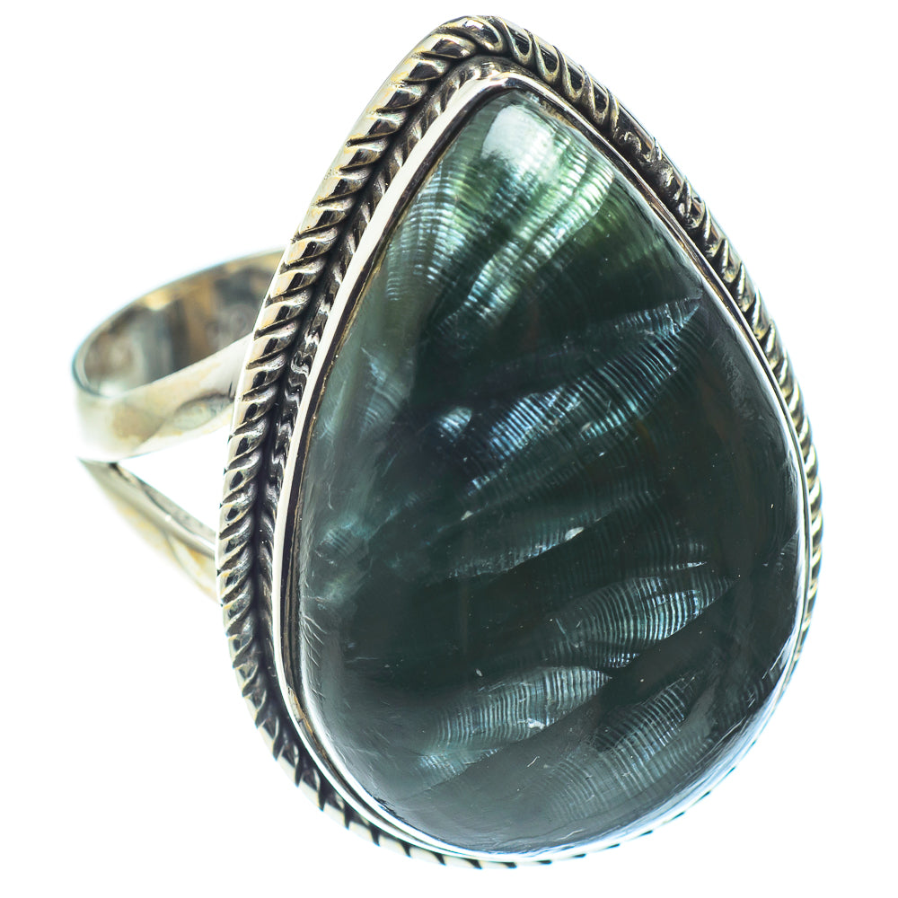 Seraphinite Rings handcrafted by Ana Silver Co - RING59707