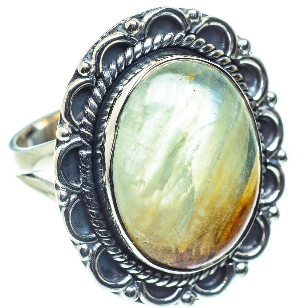Green Fluorite Rings handcrafted by Ana Silver Co - RING59711
