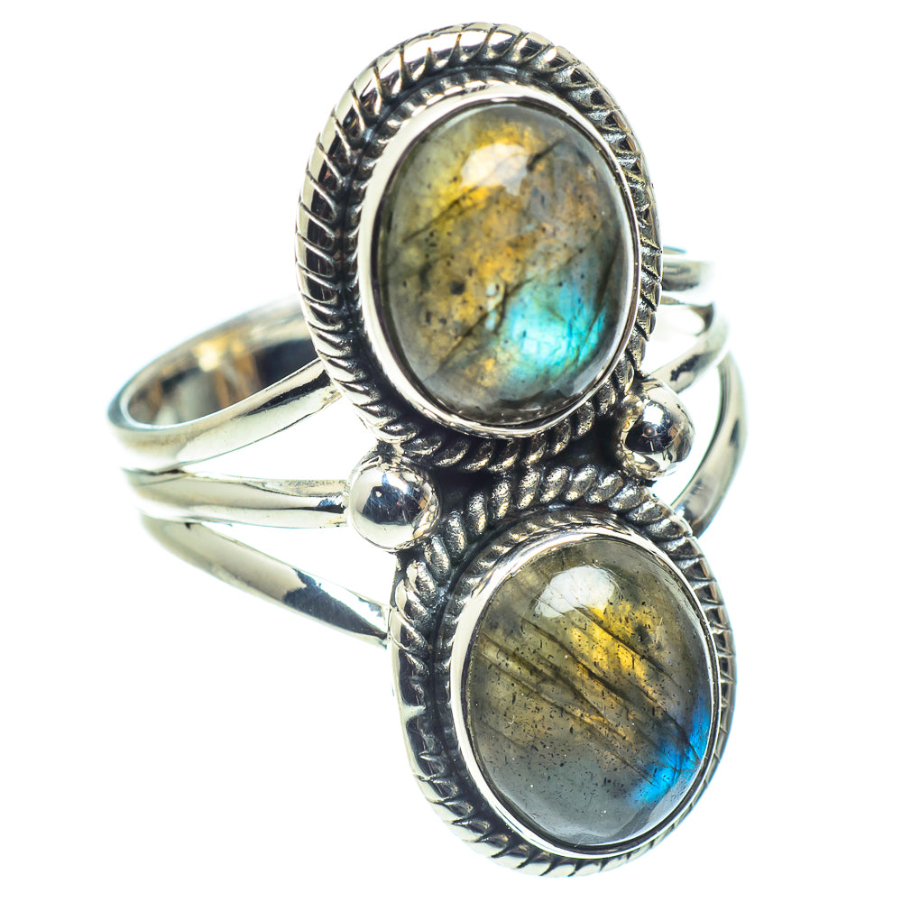 Labradorite Rings handcrafted by Ana Silver Co - RING59712