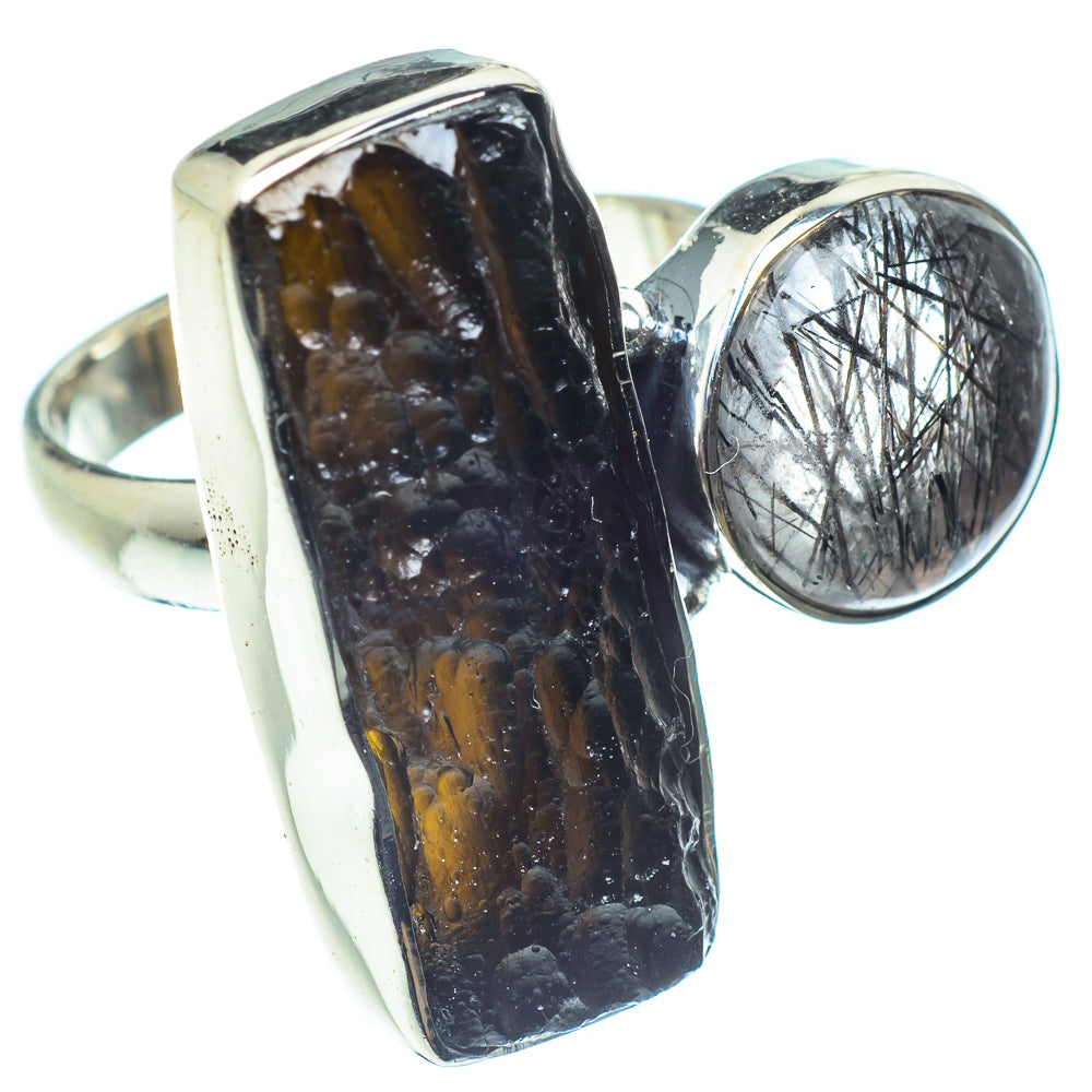 Tektite Rings handcrafted by Ana Silver Co - RING59714