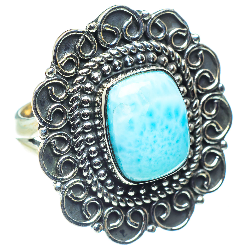 Larimar Rings handcrafted by Ana Silver Co - RING59716