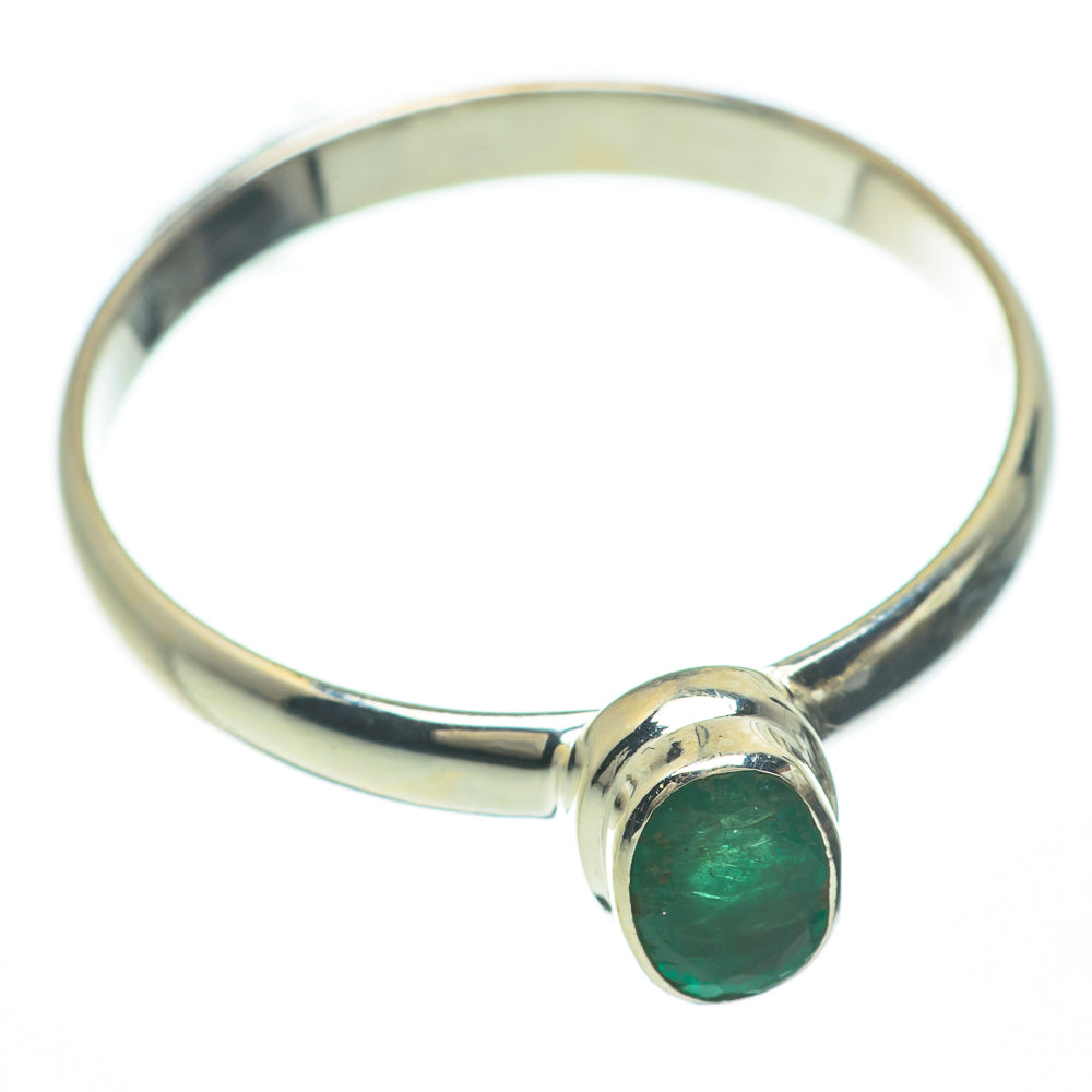 Zambian Emerald Rings handcrafted by Ana Silver Co - RING59736