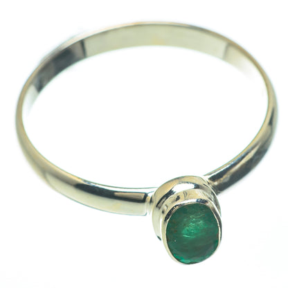 Zambian Emerald Rings handcrafted by Ana Silver Co - RING59736
