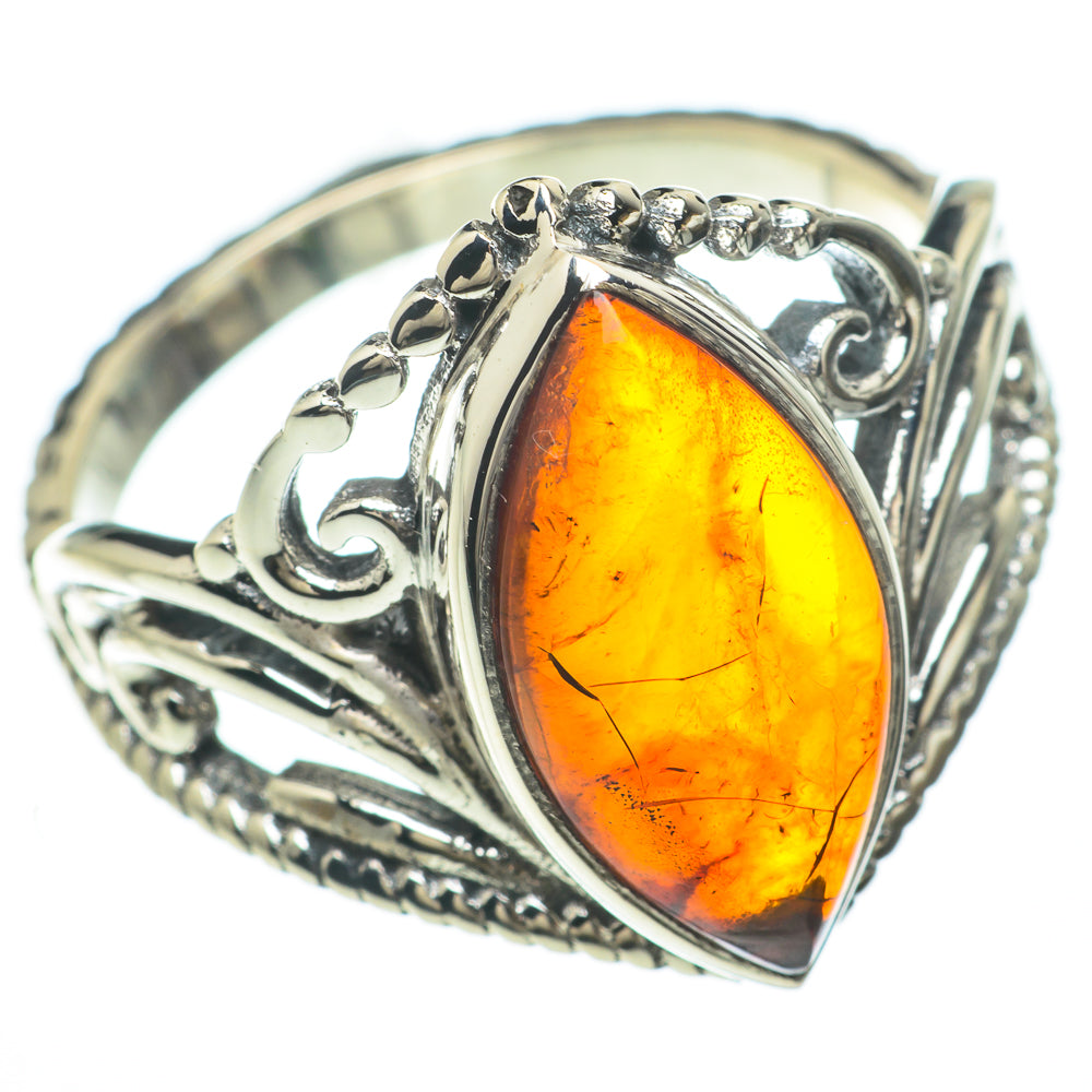 Baltic Amber Rings handcrafted by Ana Silver Co - RING59744