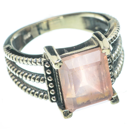 Rose Quartz Rings handcrafted by Ana Silver Co - RING59746