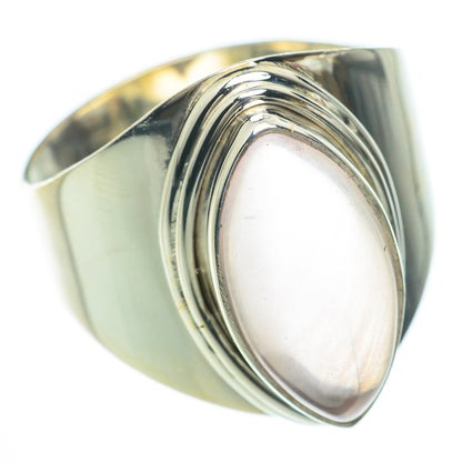 Rose Quartz Rings handcrafted by Ana Silver Co - RING59747