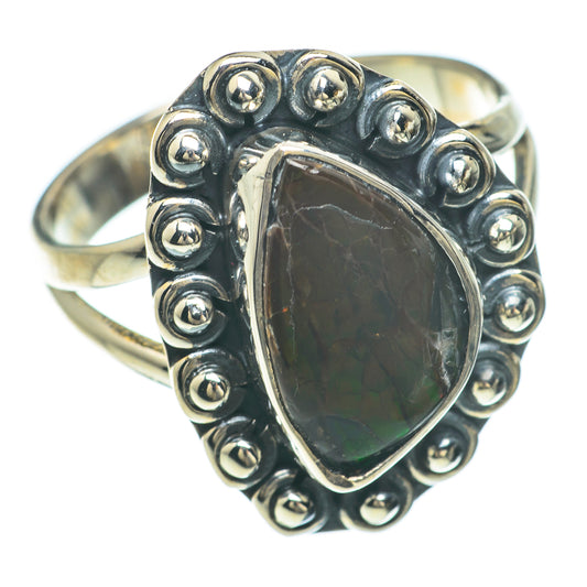 Ammolite Rings handcrafted by Ana Silver Co - RING59759