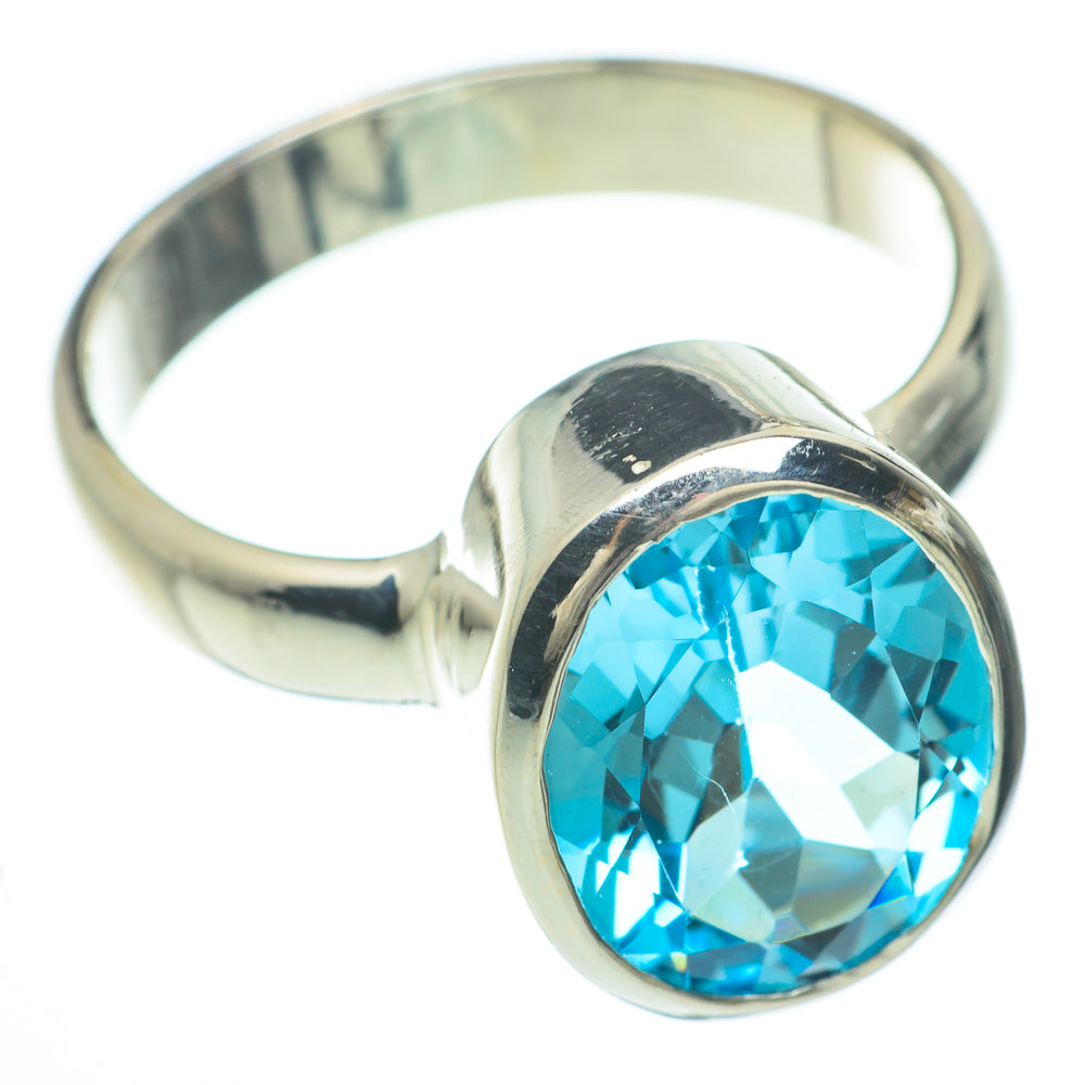 Blue Topaz Rings handcrafted by Ana Silver Co - RING59763