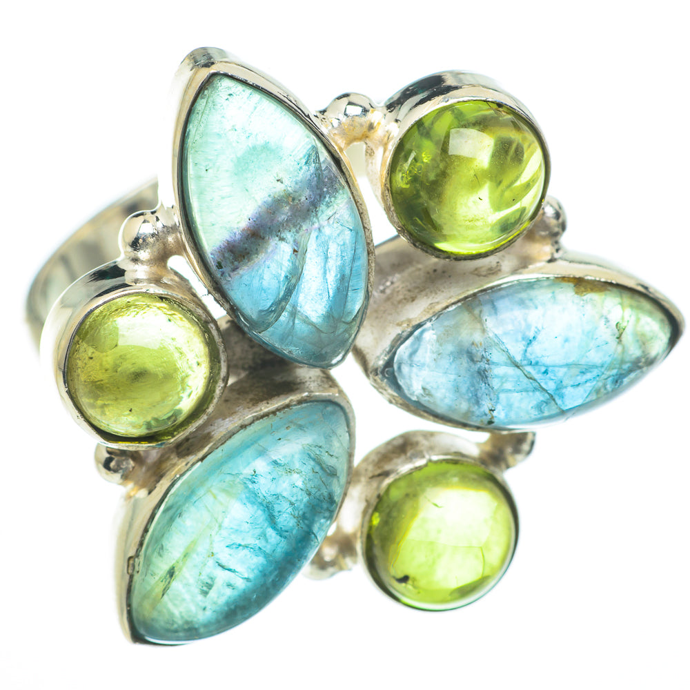 Blue Fluorite Rings handcrafted by Ana Silver Co - RING59765