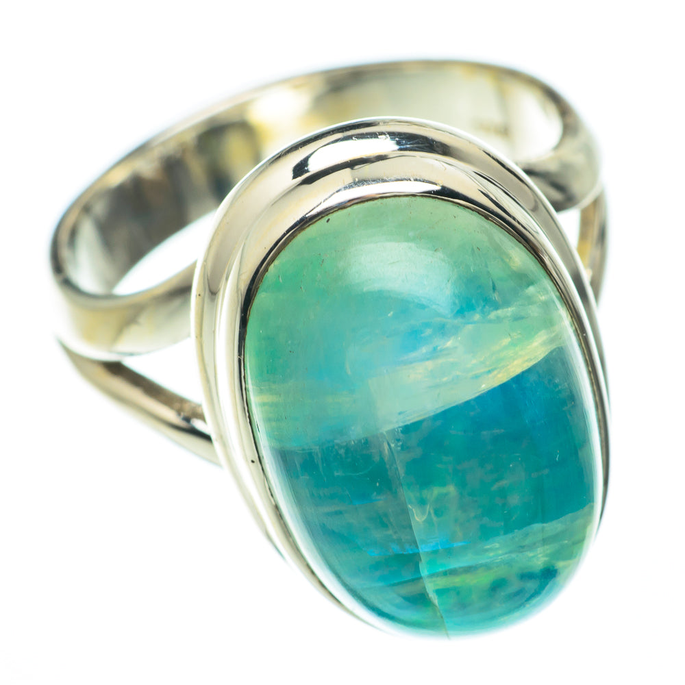 Green Moonstone Rings handcrafted by Ana Silver Co - RING59770